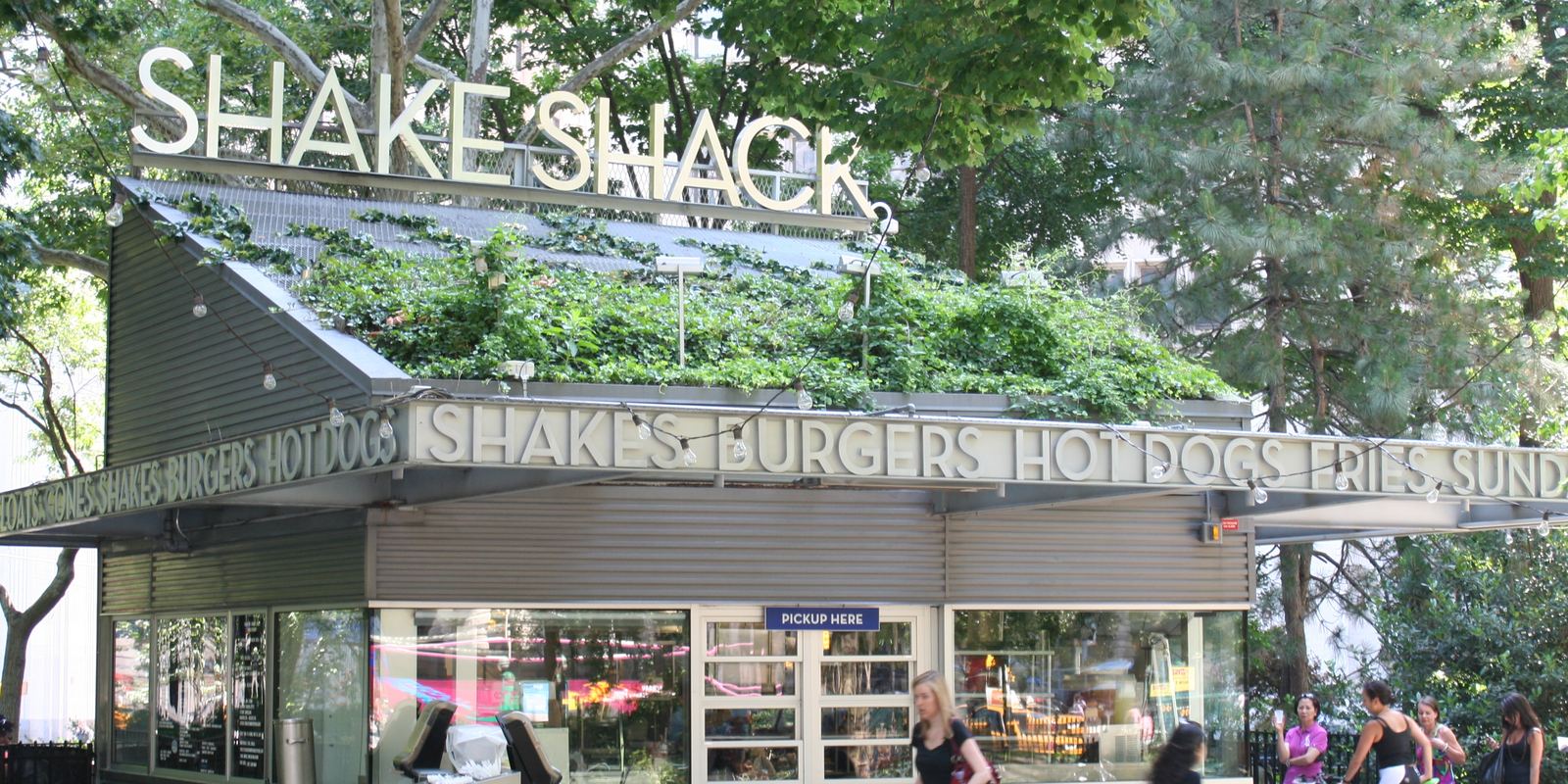 The original Shake Shack kiosk in Madison Square Park, New York